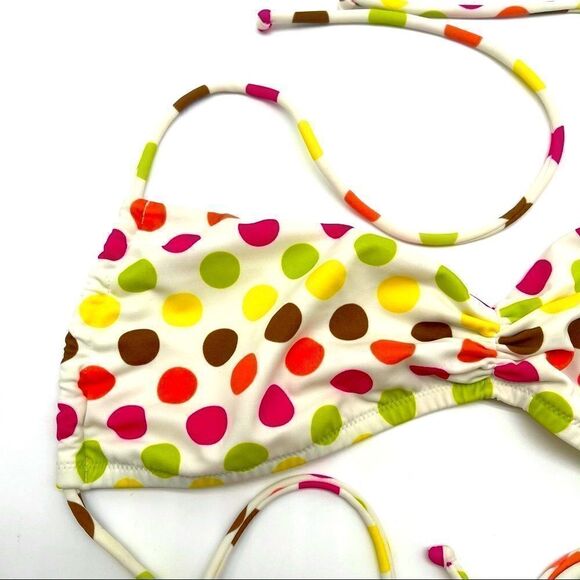 Victoria's Secret Polka Bikini Top Size Small - Picture 2 of 13
